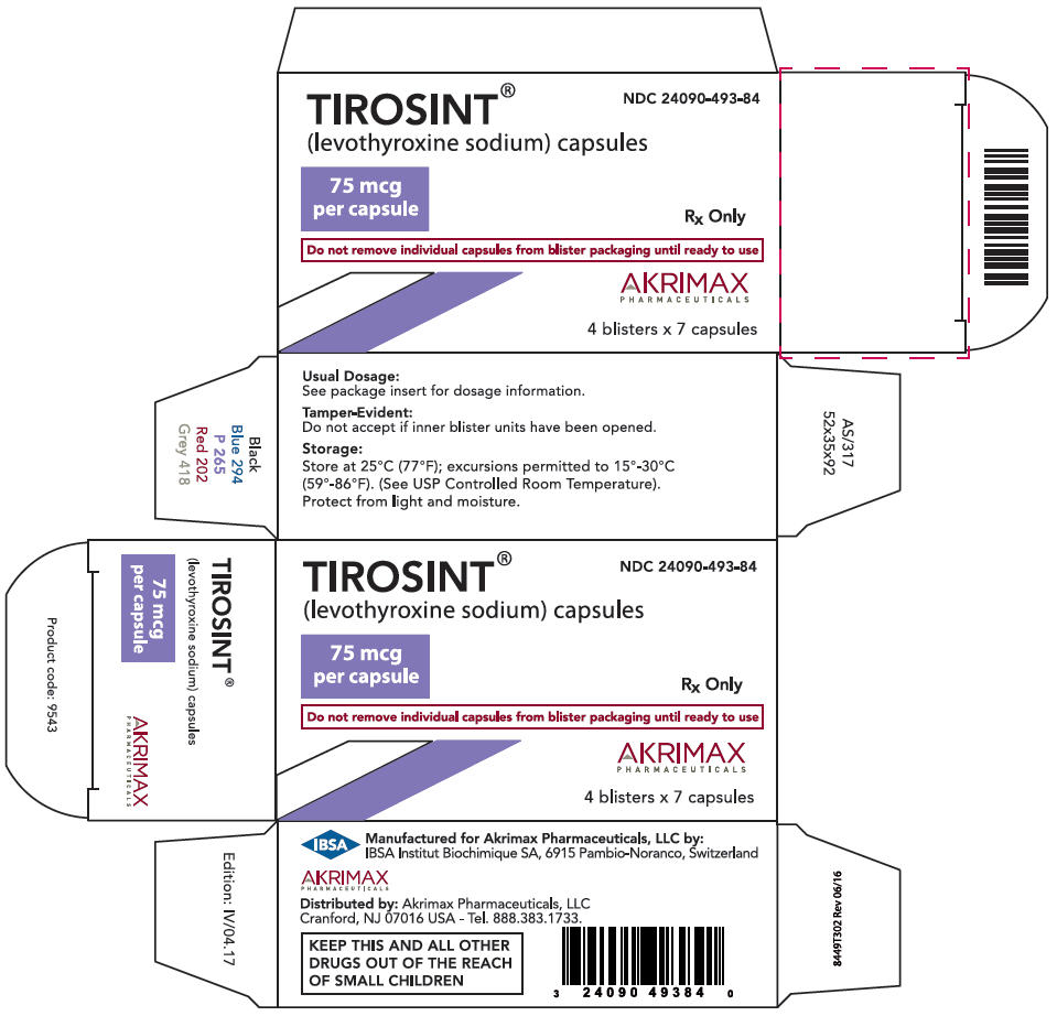 PRINCIPAL DISPLAY PANEL - 75 mcg Capsule Blister Pack Carton