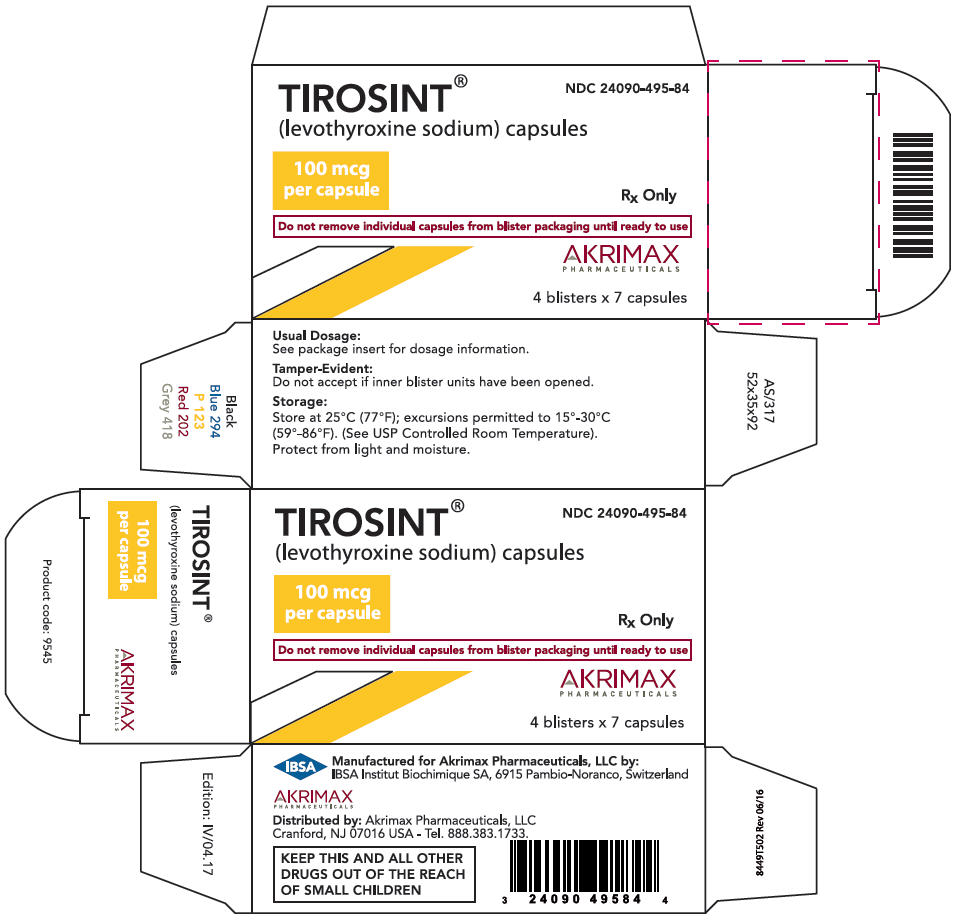 PRINCIPAL DISPLAY PANEL - 100 mcg Capsule Blister Pack Carton