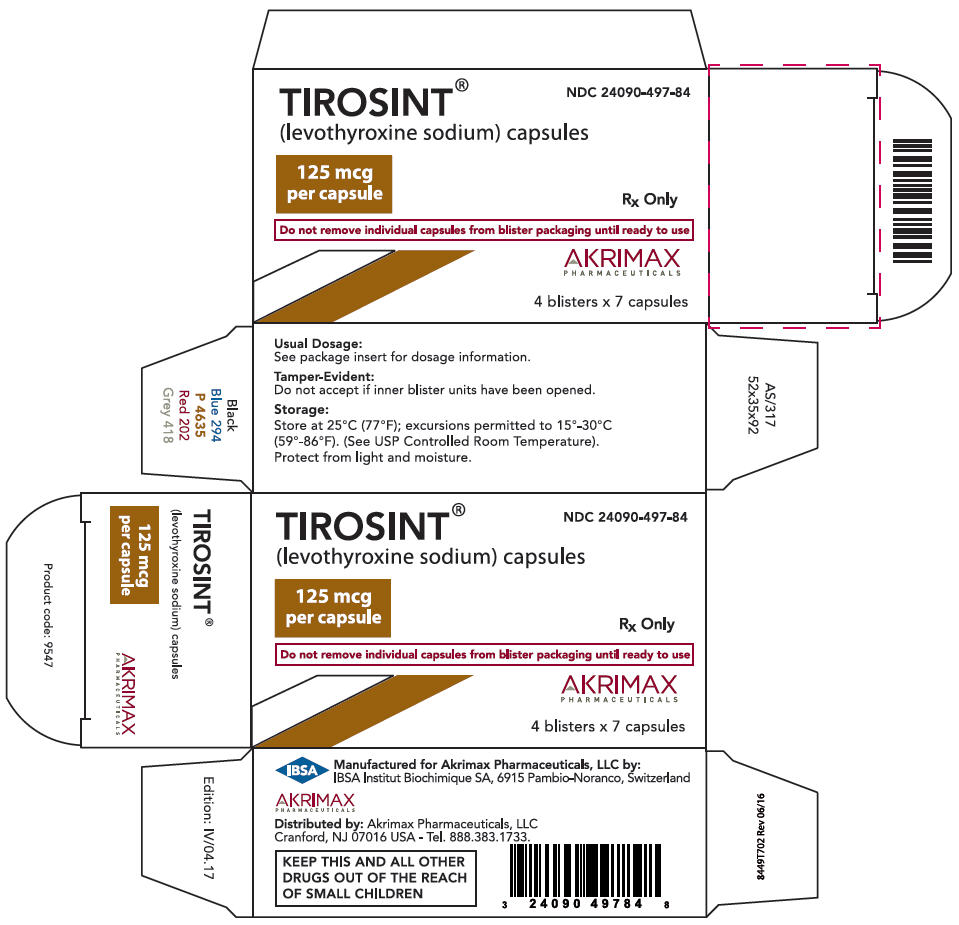 PRINCIPAL DISPLAY PANEL - 125 mcg Capsule Blister Pack Carton