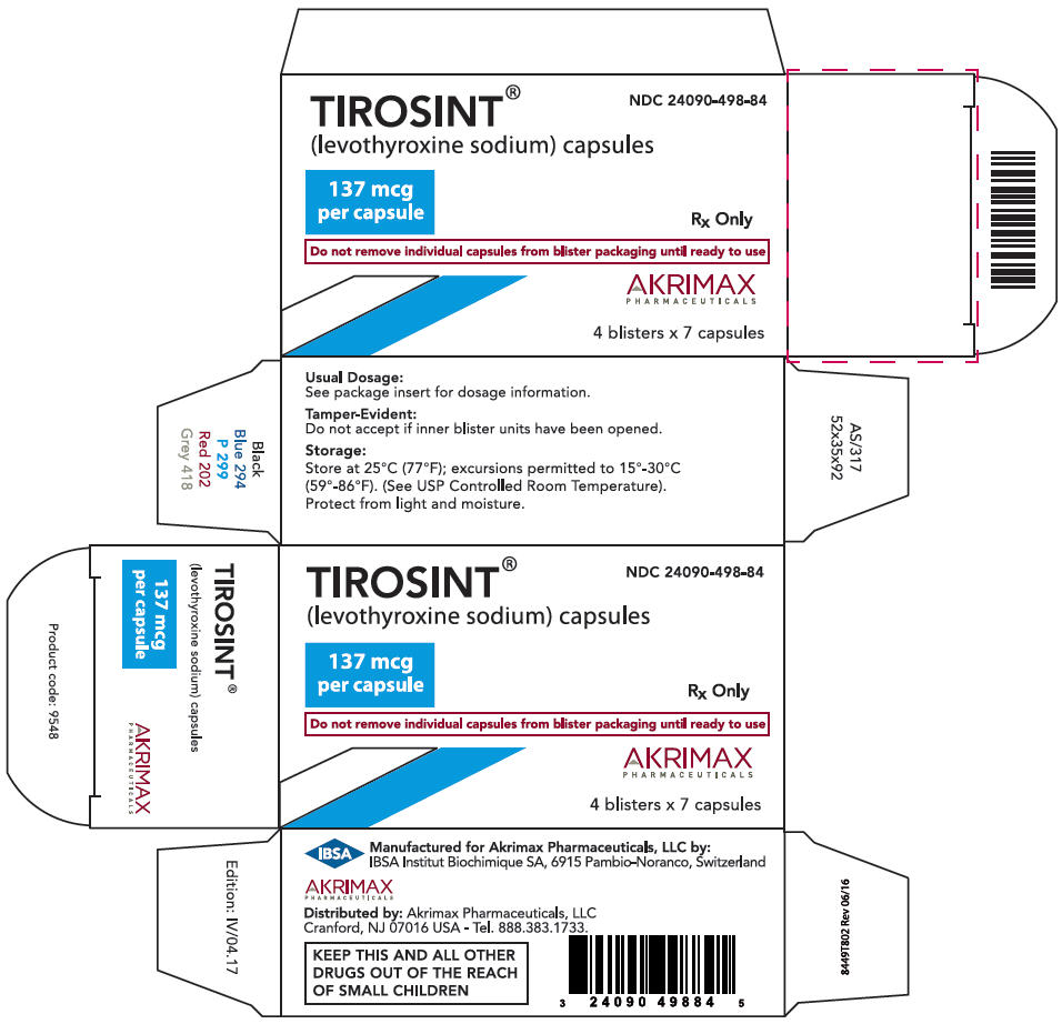 PRINCIPAL DISPLAY PANEL - 137 mcg Capsule Blister Pack Carton