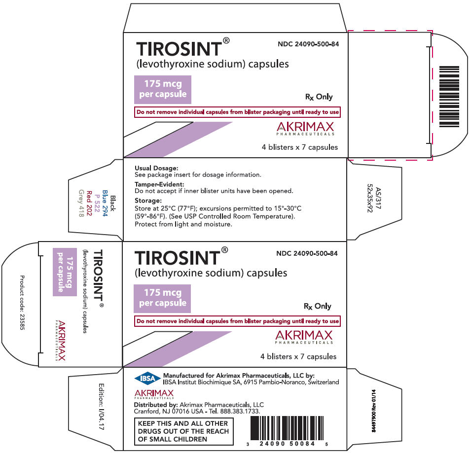 PRINCIPAL DISPLAY PANEL - 175 mcg Capsule Blister Pack Carton